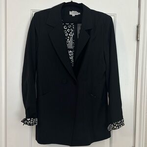 Lili Sidonio Black & Leopard Blazer